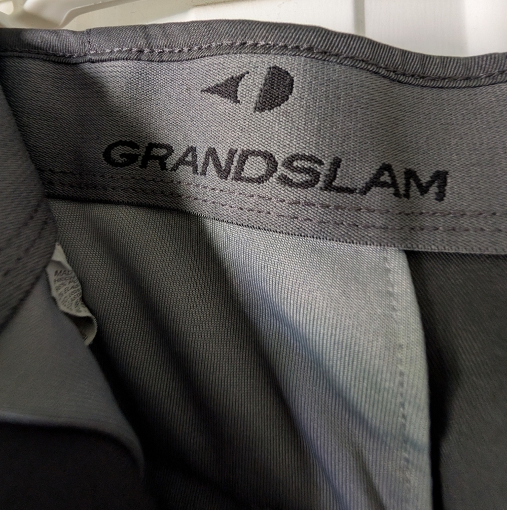 Grand Slam Men's Dark Gray Chinos - Picture 2 of 4